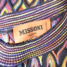 ミッソーニ MISSONI ニットソー 半袖 総柄 プルオーバー イタリア製 マルチカラー レディース_画像6