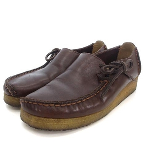 クラークス clarks ORIGINALS オリジナルズ Wallabee ワラビー モカシン レザーシューズ ブラウン 茶 5 1/2 22.0cm位 鞄 レディース