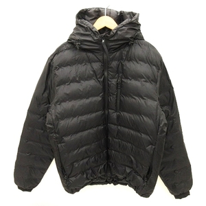 カナダグース CANADA GOOSE ダウンジャケット 5078MB Lodge Hoody BLACK LABEL ジップアップ 黒 ブラック L アウター メンズ