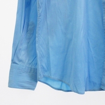 ハイドロゲン HYDROGEN シャツ 長袖 スカルボタン エンブロイダリー ドクロ 刺繍 水色 ライトブルー XL トップス ■ECS メンズ_画像3