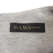 ダーマコレクション dama collection 近年 フォーマル ワンピース ロング チュール ビジュー グレー M ■WY レディース_画像8