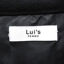 ルイス Lui's FEMME ステンカラーコート 総裏地 F 黒 ブラック /AU レディース_画像7