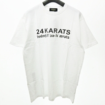 未使用品 24カラッツ 24karats タグ付 18AW エグザイル EXILE 24 STYLE Tee SS 24954630 Tシャツ カットソー 半袖 白 ホワイト Mメンズ_画像1