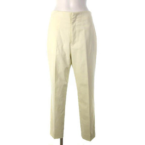  Ined INED close model tapered pants slacks center Press eggshell white 11 lady's 