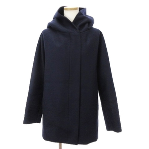  Des Pres DES PRES Tomorrowland coat f-ti Zip up plain wool navy blue navy 36 lady's 