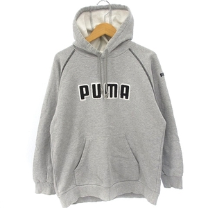 プーマ PUMA プルオーバー パーカー 裏毛 ロゴ グレー 160 子供用 ■WY キッズ