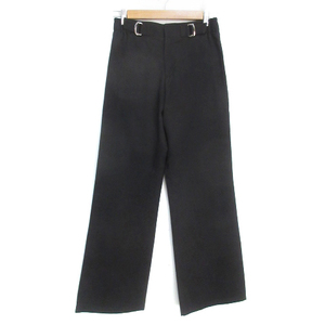 ke- чай ki ширина ta катушка K.T KIYOKO TAKASE flare pants длинный длина одноцветный шерсть .11 чёрный черный /FF28 женский 