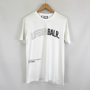 ボーラー BALR. ロゴ プリント 半袖 Tシャツ 白 ホワイト XS メンズ