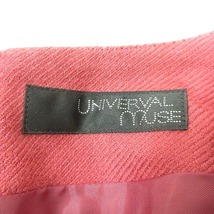 ユニバーバル ミューズ UNIVERVAL MUSE ワンピース ミニ 七分袖 ウール ピンク /MN レディース_画像5