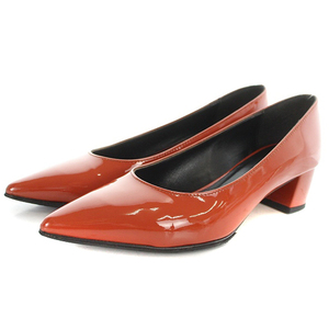  fabio rusko-niFABIO RUSCONI enamel pumps low heel po Inte dotu36 23-23.5cm red red /SR7 lady's 