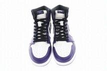 ナイキ NIKE AIR JORDAN 1 RETRO HIGH OG COURT PURPLE エア ジョーダン レトロ ハイ コート パープル 555088-500 28 白 紫 ホワイト パー_画像2