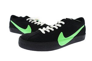 ナイキ NIKE SB エスビー ×POETS ポエット ZOOM BRUIN QS ズーム ブルイン スニーカー CU3211-001 28 黒 緑 ブラック グリーン ▲■ 23101