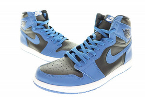  Nike NIKE AIR JORDAN 1 RETRO HIGH OG DARK MARINA BLUE 28cm 555088-404 air Jordan retro high dark Marina blue 231016