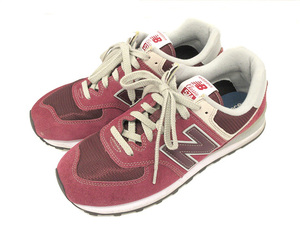 ニューバランス NEW BALANCE ML574EGB スニーカー 28cm バーガンディ 靴 シューズ メンズ