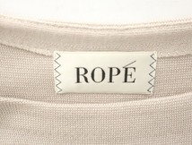 ロペ ROPE クルーネック 長袖 アクリル ニット ワンピース 38(L) ピンク_画像3