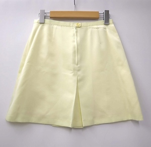  Benetton BENETTON car n tongue box miniskirt light yellow 40 L lady's 