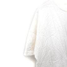 スライ SLY 半袖 Tシャツ カットソー 丸首 無地 オーバーサイズ F オフホワイト 白 /FT43 レディース_画像5