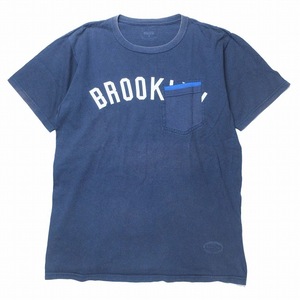 タンタン TANGTANG BROOKLYN ロゴ プリント Tシャツ クルーネック 半袖 プルオーバー カットソー/5 メンズ