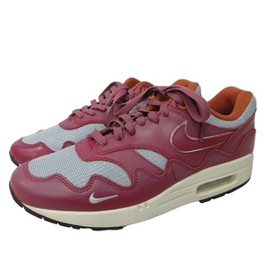 ナイキ NIKE × Patta 21AW DO9549-001 Air Max 1 スニーカー シューズ ロゴ刺? ピンク US10 28cm 0930 IBO44 メンズ