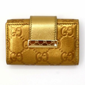 グッチ GUCCI 212098 グッチシマ レザー 6連 キーケース GOLD(ゴール) メンズ レディース