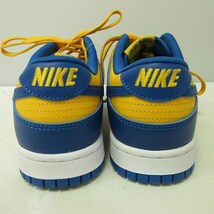 ナイキ NIKE DD1391-402 Dunk Low Blue Jay and University Gold スニーカー シューズ 青 黄 ブルー イエロー US 8.5 26.5cm 1003 IBO44 メ_画像7