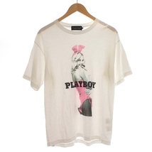 ヒステリックグラマー HYSTERIC GLAMOUR 22SS PLAYBOY Tシャツ プレイボーイ PLAYMATE ASHLEY 半袖 M 白_画像1