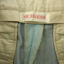 ナイスネス NICENESS SHORTER カラードスラックス ロールアップ NN-0402T11 M 水色 /DK メンズ_画像8