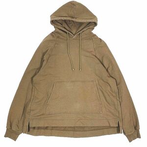 18SS Dries Van Noten DRIES VAN NOTEN большой размер тренировочный парка тянуть over tops Oversized Hoody чай цвет Brown sa