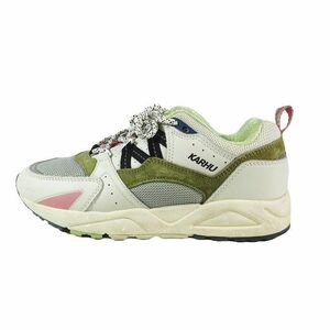 カルフ KARHU FUSION 2.0 フュージョン MOSS レトロ 靴 スニーカー LILY WHITE/GREEN 24cm レディース