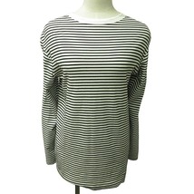 ドゥーズィエムクラス DEUXIEME CLASSE 美品 21AW COCO Stripe Tシャツ カットソー ボーダー柄 21-070-500-7120-3-0 長袖 白 黒 L_画像1