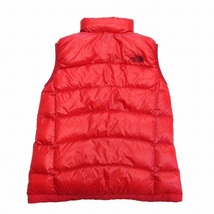 ザノースフェイス THE NORTH FACE アコンカグアベスト ノースリーブ ダウン ジャケット ブルゾン ロゴ NDW91315 M 赤 レッド レディース_画像2