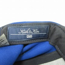 ニューエラ NEW ERA ×Kith キス コラボ ロゴ刺? キャップ 帽子 青 ブルー オレンジ 7 3/8 58.7cm 1016 メンズ_画像7