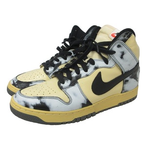 ナイキ NIKE DD9404 Dunk High Black Acid Wash スニーカー シューズ 黄 イエロー 黒 ブラック US 10.5cm 28.5cm 1018 IBO44 メンズ