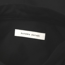 サトル ササキ SATORU SASAKI AP STUDIO取り扱い 23SS ノットブラウス バンドカラー ノースリーブ 1 黒 ブラック /MF ■OS_画像3