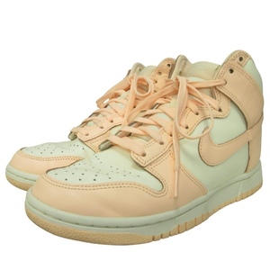 ナイキ NIKE DD1869-104 DUNK HIGH CRIMSON TINT ダンク ハイ スニーカー シューズ 白 ホワイト サーモンピンク系 24.5cm US7.5 1011