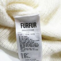 ファーファー furfur ノルディックニット ショート丈 クロップド丈 セーター リブ袖 長袖 白 ホワイト ONE レディース_画像4