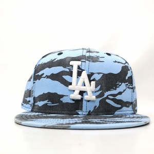 ニューエラ NEW ERA LIMITED 59FIFTY TIGER STRIPE CAMO Los Angeles DODGERS キャップ 帽子 7 1/2(59.6cm) WASHED AUGUST BLUE