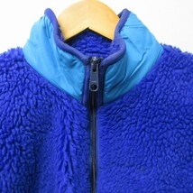 パタゴニア Patagonia 希少サイズ 23021 90s ヴィンテージ Retro Pile Cardigan USA製 レトロパイルカーディガン フリース ブルー系 S STK_画像3