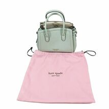 美品 ケイトスペード KATE SPADE ハンドバッグ ショルダーバッグ ノット KNOTT ミニバッグ 2WAY ライトブルー レディース_画像6