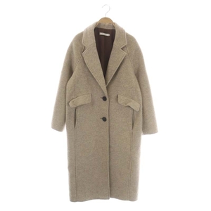 マウジー moussy SINGLE BREASTED LONG COAT コート アウター チェスター ロング 1 ベージュ /HK ■OS レディース