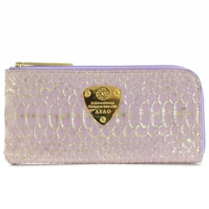 ataoATAO slimo limo python ryuks long wallet . inserting leather L character fastener lame lavender /HN29 #GY19 lady's 