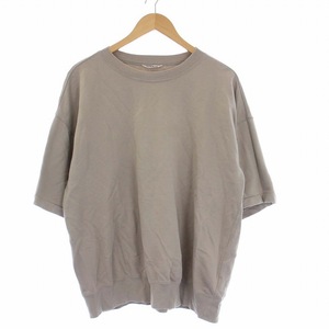 オーラリー AURALEE 21SS SUPER HIGH GAUZE NAPPED SWEAT TEE スウェット トレーナー 半袖 3 S グレー /KH メンズ