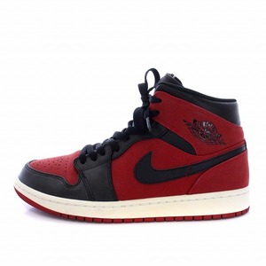 ナイキ NIKE AIR JORDAN 1 MID GYM RED BLACK エアジョーダン1 ミッド ジム レッド ブラック スニーカー US9.5 27.5cm 554724-610