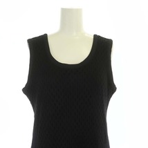 クラネ CLANE 23AW SLEEVELESS MESH ONEPIECE ニットワンピース ロング マキシ丈 ノースリーブ 2 黒 ブラック /MI ■OS レディース_画像5