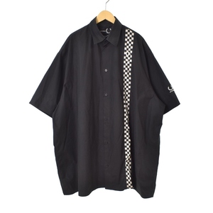 ラフシモンズ RAF SIMONS フレッドペリー FRED PERRY 21SS SHORT SLEEVE CHECKERBOARD SHIRT シャツ 半袖 チェッカーボード M SM1866