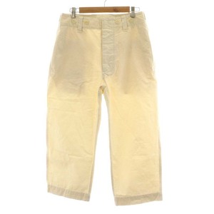 マーガレットハウエル MHL. 22SS WASHED COMPACT COTTON ウォッシュド コンパクト コットン チノパン チノパンツ M 白