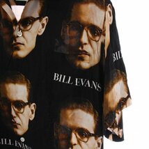 ワコマリア WACKO MARIA BILL EVANS S/S HAWAIIAN SHIRT ショートスリーブ ハワイアンシャツ アロハシャツ 半袖 総柄 L 黒 ブラック_画像5