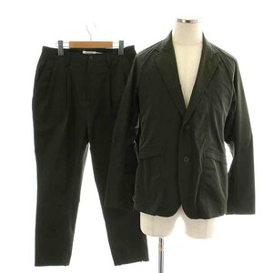 ノンネイティブ 2B JACKET POLY TWILL ANKLE CUT TROUSERS スーツ セットアップ テーラードジャケット テーパードパンツ 0 XS カーキ