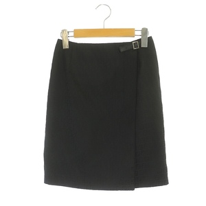  Fendi FENDI Zucca pattern LAP skirt pcs shape Mini 40 black black /HS #OS lady's 