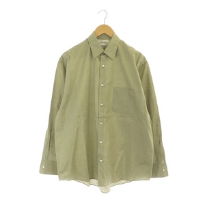 マーカウェア MARKA WARE 22SS COMFORT FIT SHIRTS コットンシャツ 長袖 前開き 1 カーキ /DO ■OS ■AD メンズ